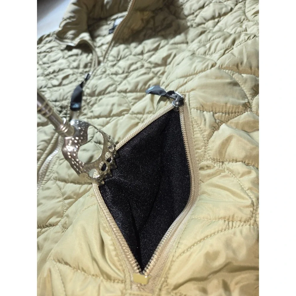 Nike ACG Tan Quilted Thermal Layer Full Zip Jacket‎ Lightweight XL